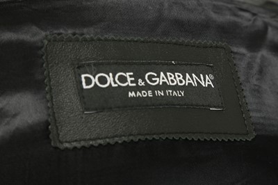 Lot 212 - Dolce & Gabbana Black Leather Bomber Jacket - Size 44