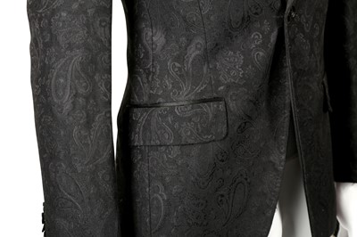 Lot 203 - Dolce & Gabbana Black Brocade Blazer - Size 44