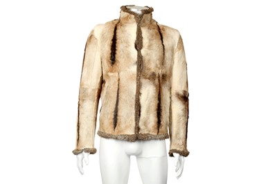 Lot 107 - Gucci Brown Reversible Fur Jacket - Size 46