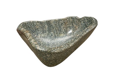 Lot 326 - A LARGE KAMBABA JASPER BOWL, MADAGASCAR, 400 MILLION YEARS OLD