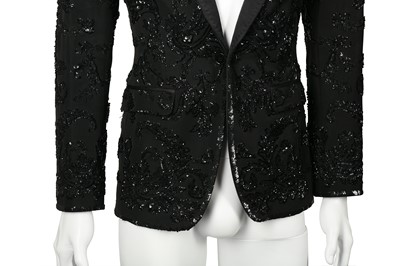 Lot 202 - Dolce & Gabbana Black Embellished Blazer - Size 44