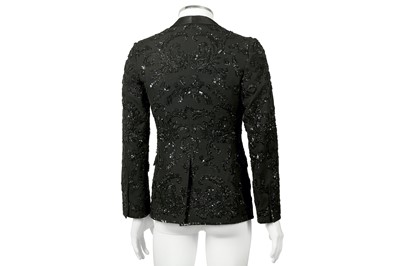 Lot 202 - Dolce & Gabbana Black Embellished Blazer - Size 44