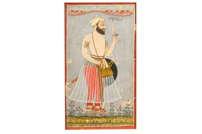 Lot 384 - A STANDING PORTRAIT OF NAWAB BAHLUL KHAN