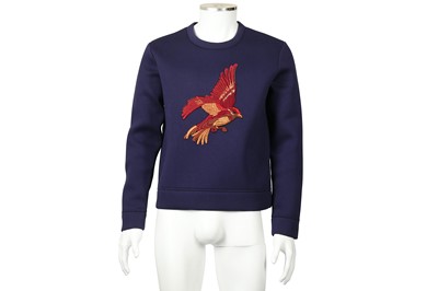 Lot 78 - Gucci Blue Bird Embroidered Sweatshirt