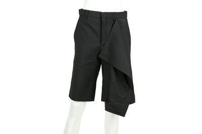 Lot 216 - Givenchy Black Wool Skort - Size 36