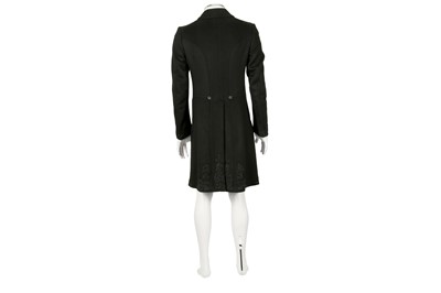 Lot 196 - Alexander McQueen Black Wool Embellished Coat - Size 46
