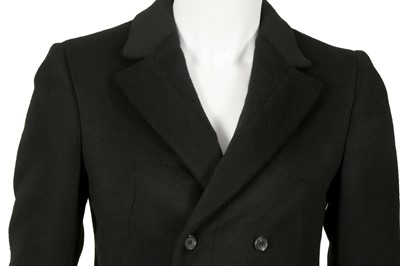Lot 196 - Alexander McQueen Black Wool Embellished Coat - Size 46