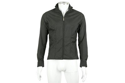 Lot 30 - Thierry Mugler Dark Grey Nylon Jacket - Size 38