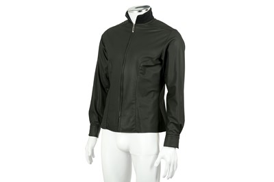 Lot 217 - Thierry Mugler Black Nylon Jacket - Size 38