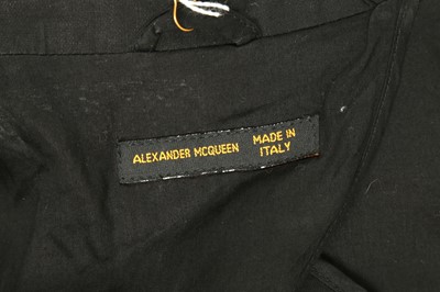 Lot 195 - Alexander McQueen Black Embroidered Coat - Size 48