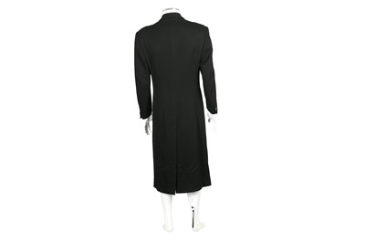 Lot 199 - Thierry Mugler Black Wool Trench Coat - Size 48