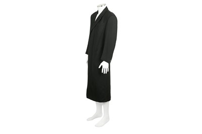 Lot 199 - Thierry Mugler Black Wool Trench Coat - Size 48