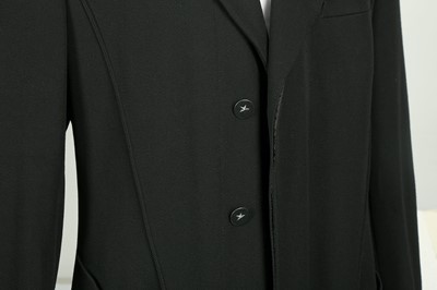 Lot 199 - Thierry Mugler Black Wool Trench Coat - Size 48