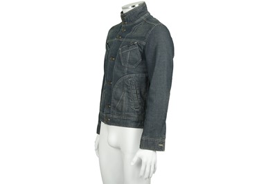 Lot 54 - Dolce & Gabbana Blue Distressed Denim Jacket - Size 44