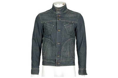 Lot 54 - Dolce & Gabbana Blue Distressed Denim Jacket - Size 44