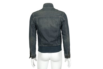 Lot 54 - Dolce & Gabbana Blue Distressed Denim Jacket - Size 44