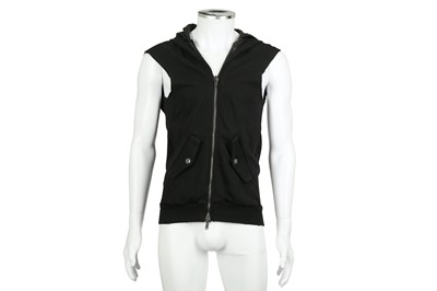 Lot 219 - Balmain Black Hooded Gilet - Size M