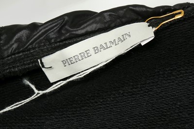 Lot 219 - Balmain Black Hooded Gilet - Size M