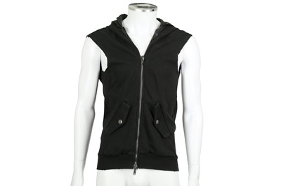 Lot 219 - Balmain Black Hooded Gilet - Size M