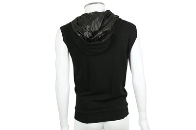 Lot 219 - Balmain Black Hooded Gilet - Size M