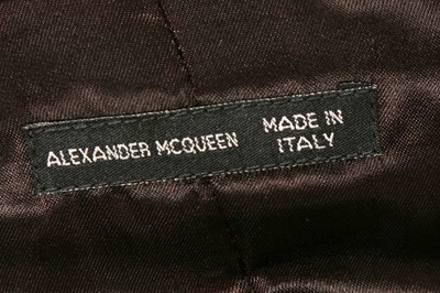 Lot 198 - Alexander McQueen Black Paint Effect Coat - Size 46