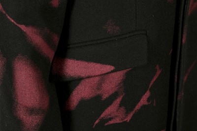 Lot 198 - Alexander McQueen Black Paint Effect Coat - Size 46