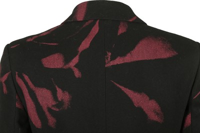 Lot 198 - Alexander McQueen Black Paint Effect Coat - Size 46