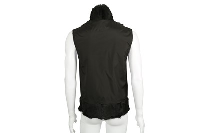 Lot 220 - Dolce & Gabbana Black Fur Lined Gilet - Size 44