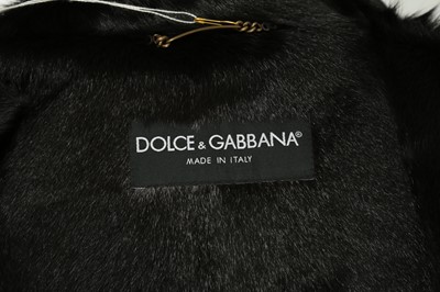 Lot 220 - Dolce & Gabbana Black Fur Lined Gilet - Size 44