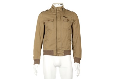 Lot 89 - Dior Khaki Cotton Utility Jacket - Size 44