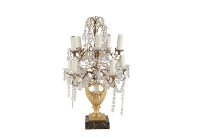 Lot 1114 - A CONTINENTAL TEN LIGHT CANDELABRA, 20TH CENTURY
