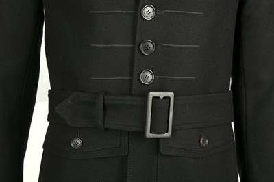 Lot 224 - Dior Black Wool Military Coat - Size 44