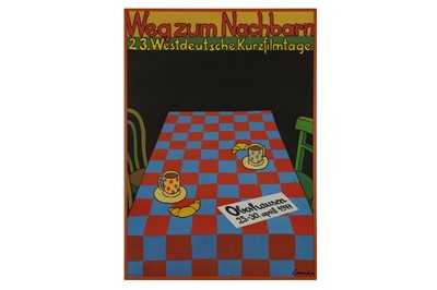 Lot 484 - A WEGZUM NACHBARN POSTER
