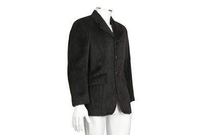 Lot 226 - Thierry Mugler Black Fur Blazer - Size 46