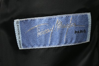 Lot 226 - Thierry Mugler Black Fur Blazer - Size 46