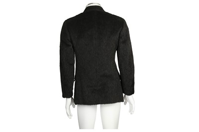 Lot 226 - Thierry Mugler Black Fur Blazer - Size 46