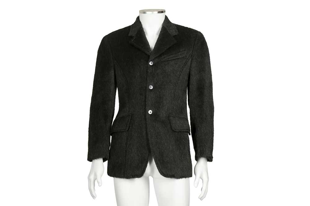 Lot 226 - Thierry Mugler Black Fur Blazer - Size 46