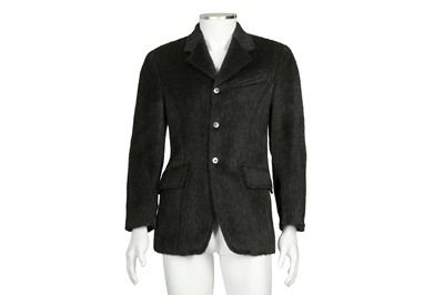 Lot 226 - Thierry Mugler Black Fur Blazer - Size 46