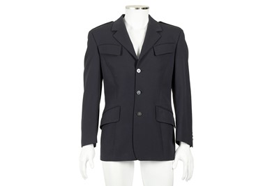 Lot 83 - Theierry Mugler Navy Wool Military Jacket - Size 46