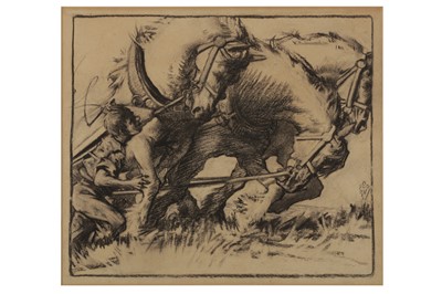 Lot 758 - Greenwood (Orlando): [Boy with plough horses]
