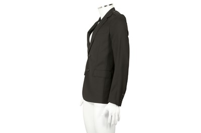 Lot 229 - Dior Black Wool Epaulette Shoulder Blazer - Size 44
