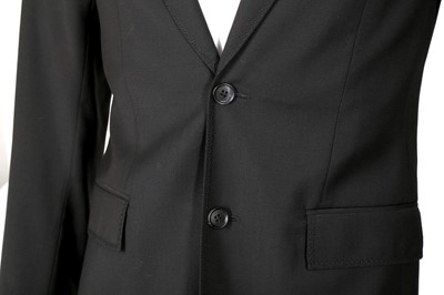 Lot 229 - Dior Black Wool Epaulette Shoulder Blazer - Size 44