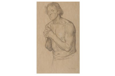 Lot 783 - Strang: Half draped male figure.
