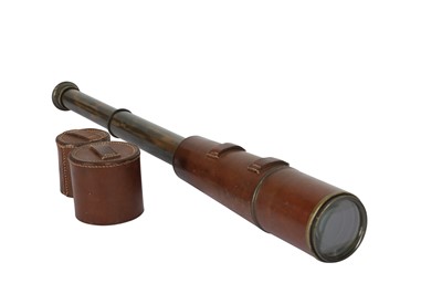 Lot 948 - A FOUR DRAW BRASS TELESCOPE BY W. WATSON & SONS LTD, EARLY 20TH CENTURY