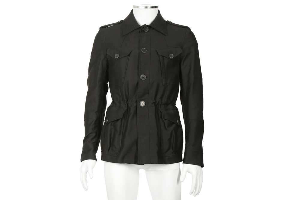 Lot 231 - Gucci Black Wool Utility Jakcet - Size 46