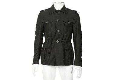 Lot 231 - Gucci Black Wool Utility Jakcet - Size 46