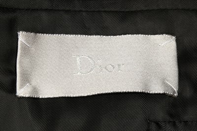 Lot 209 - Dior Black Draped Single Breasted Blazer - Size 44