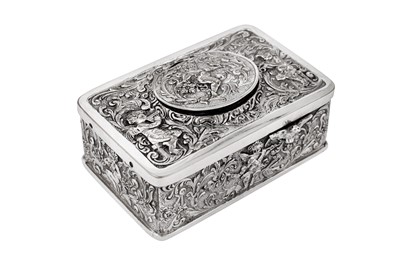 Lot 117 - A mid-20th century German silver-plated copper singing bird box, circa 1940 probably by Karl Griesbaum