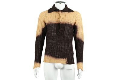 Lot 120 - Dolce & Gabbana Brown Gradient Knit Jumper - Size 44