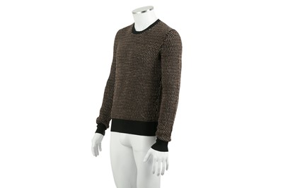 Lot 235 - Gucci Black Wool Patterned Jumper - Size S
